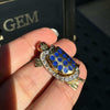 14K Yellow Gold and Enamel Moving Tortoise Charm with Hidden Hinged Compartment