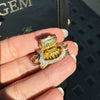 14K Yellow Gold and Enamel Moving Tortoise Charm with Hidden Hinged Compartment