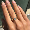 Antique Old Mine Cut Diamond & 18K Yellow Gold Solitaire Gents Ring, London 1904