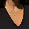 Tiffany & Co Victoria Mixed Diamond Cluster Platinum Pendant Necklace