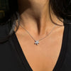 Tiffany & Co Victoria Mixed Diamond Cluster Platinum Pendant Necklace