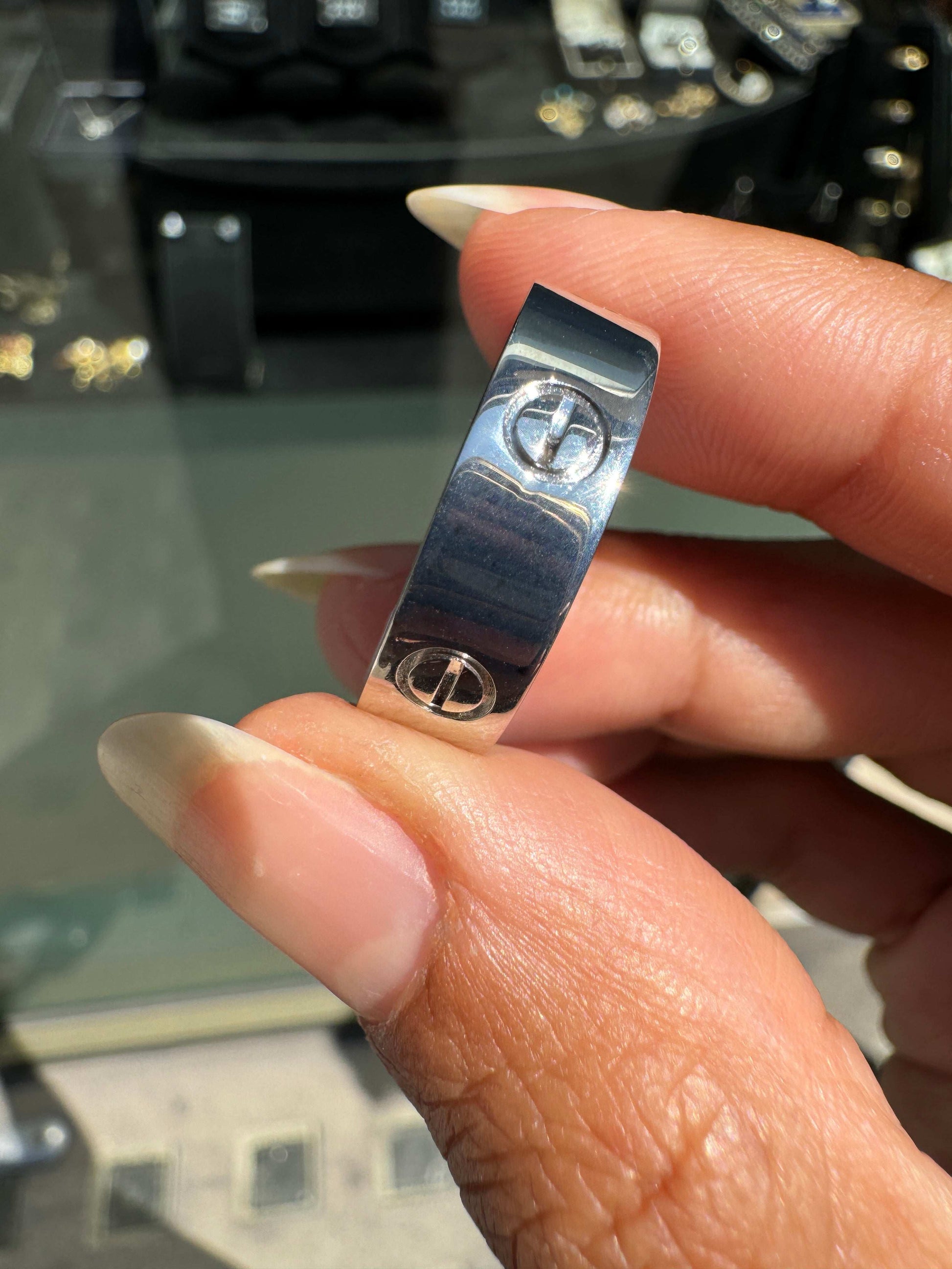 Cartier Love Ring 18 Carat White Gold Wedding Band - Classic Model