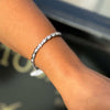 Round Brilliant Cut Diamond and 18 Carat White Gold Tennis Bracelet