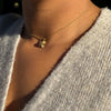 Tiffany & Co. Signature X Diamond & 18 Carat Yellow Gold 'Kiss' Pendant Necklace