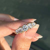 close up of vintage diamond ring