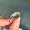 Five Stone Old Cut Diamond Ring in 18 Carat Yellow Gold