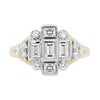 18 Carat Gold Diamond Art Deco Style Cluster Cocktail Ring