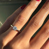 David Morris 0.57ct F VS1 Diamond Platinum Solitaire Engagement Ring