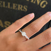 0.70ct D SI1 Round Brilliant Cut Diamond 18 Carat White Gold Engagement Ring