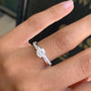 0.70ct D SI1 Round Brilliant Cut Diamond 18 Carat White Gold Engagement Ring