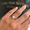 0.71ct D VS2 Round Brilliant Cut Diamond 18ct Rose Gold Engagement Ring