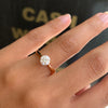 0.71ct D VS2 Round Brilliant Cut Diamond 18ct Rose Gold Engagement Ring