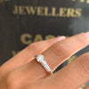0.57ct F VS2 Round Brilliant Cut Diamond 18 Carat White Gold Engagement Ring