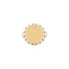 900 Dos Pesos Mexican Coin Gents Ring in 14 Carat Yellow Gold