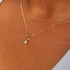 18 Carat Yellow Gold and Diamond Solitaire Pendant Necklace