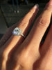 1.01 Carat I VS2 Cushion Cut Diamond Halo Ring in 18 Carat White Gold