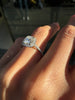 1.01 Carat I VS2 Cushion Cut Diamond Halo Ring in 18 Carat White Gold