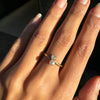 Old Mine Cut Diamond and Pearl Toi Et Moi Edwardian Ring in 18 Carat Yellow Gold