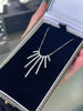 18 Carat White Gold Diamond Cascade Waterfall Necklace