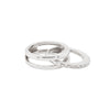 18 Carat White Gold Two-Piece Ring with Detachable Diamond Set Band