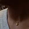 Daisy Diamond Cluster 18 Carat Yellow Gold Flower Pendant and Chain