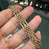 Antique Blue Sapphire and Diamond 15 Carat Rose Gold Gate Bracelet