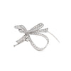 diamond French ribbon brooch set in platinum
