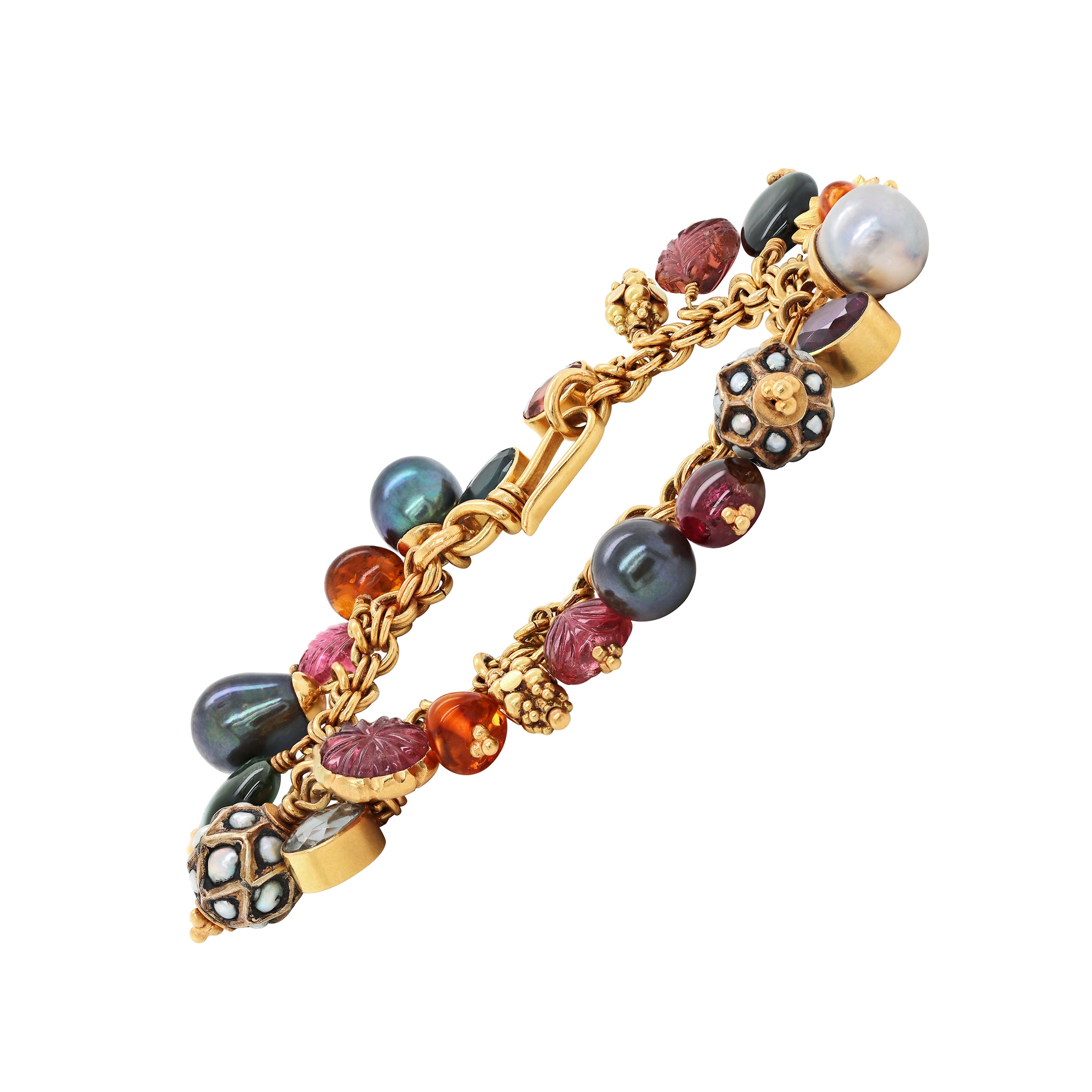 Gemstone store charm bracelet