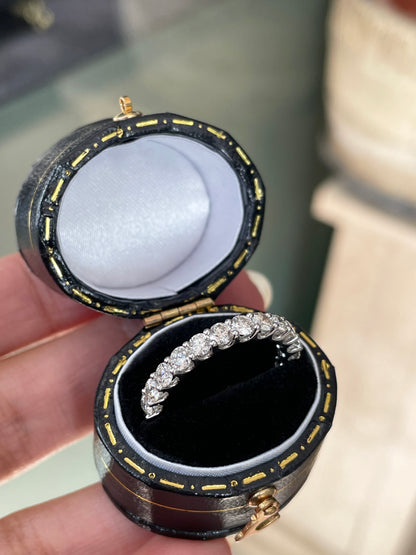 2.06ct Round Brilliant Cut Diamond 18 Carat White Gold Full Eternity Ring - Tobi Gem Setting