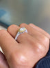 0.60 Carat Marquise Diamond Platinum & Rose Gold Halo Engagement Ring