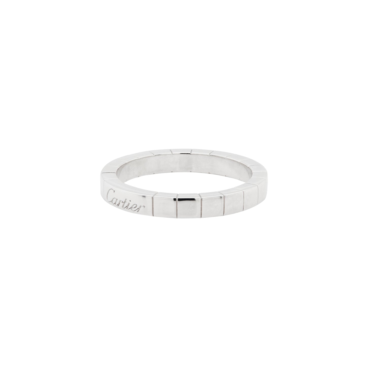 Cartier Lanières 18 Carat White Gold Wedding Band Ring