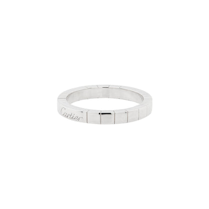 Cartier Lanières 18 Carat White Gold Wedding Band Ring