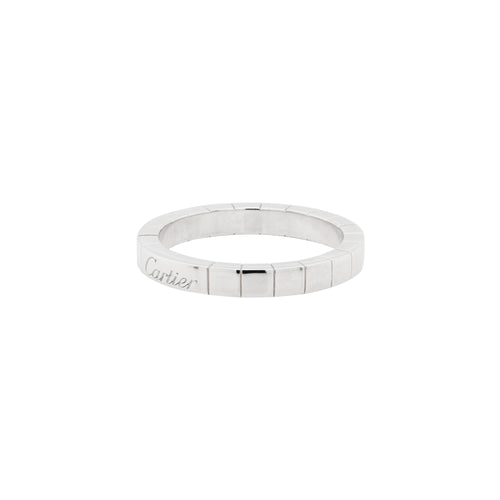 Cartier Lanières 18 Carat White Gold Wedding Band Ring