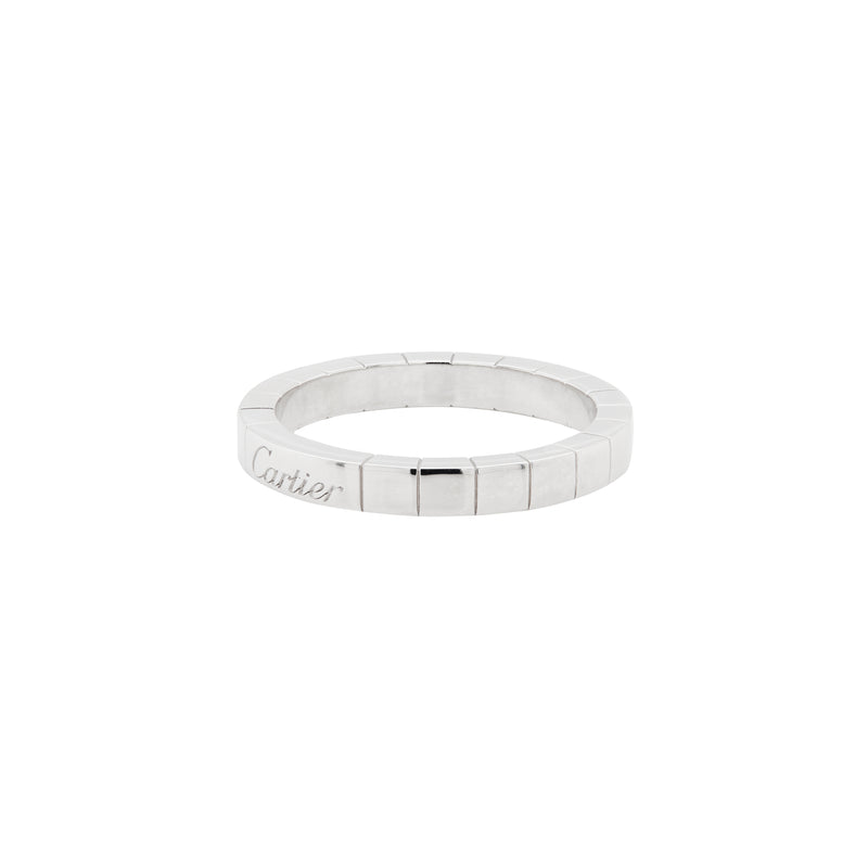 Cartier Lanières 18 Carat White Gold Wedding Band Ring