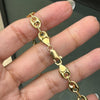 18 Carat Yellow Gold Anchor Mariner Link Chain Necklace