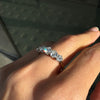 Antique Old Cut Diamond 18 Carat Yellow Gold & Platinum Five Stone Ring