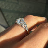 Antique 1.29ct Old Mine Cut Diamond 18 Carat Gold and Platinum Engagement Ring