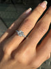 1.04 Carat Diamond and Platinum Three Stone Engagement Ring