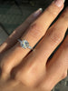 1.04 Carat Diamond and Platinum Three Stone Engagement Ring