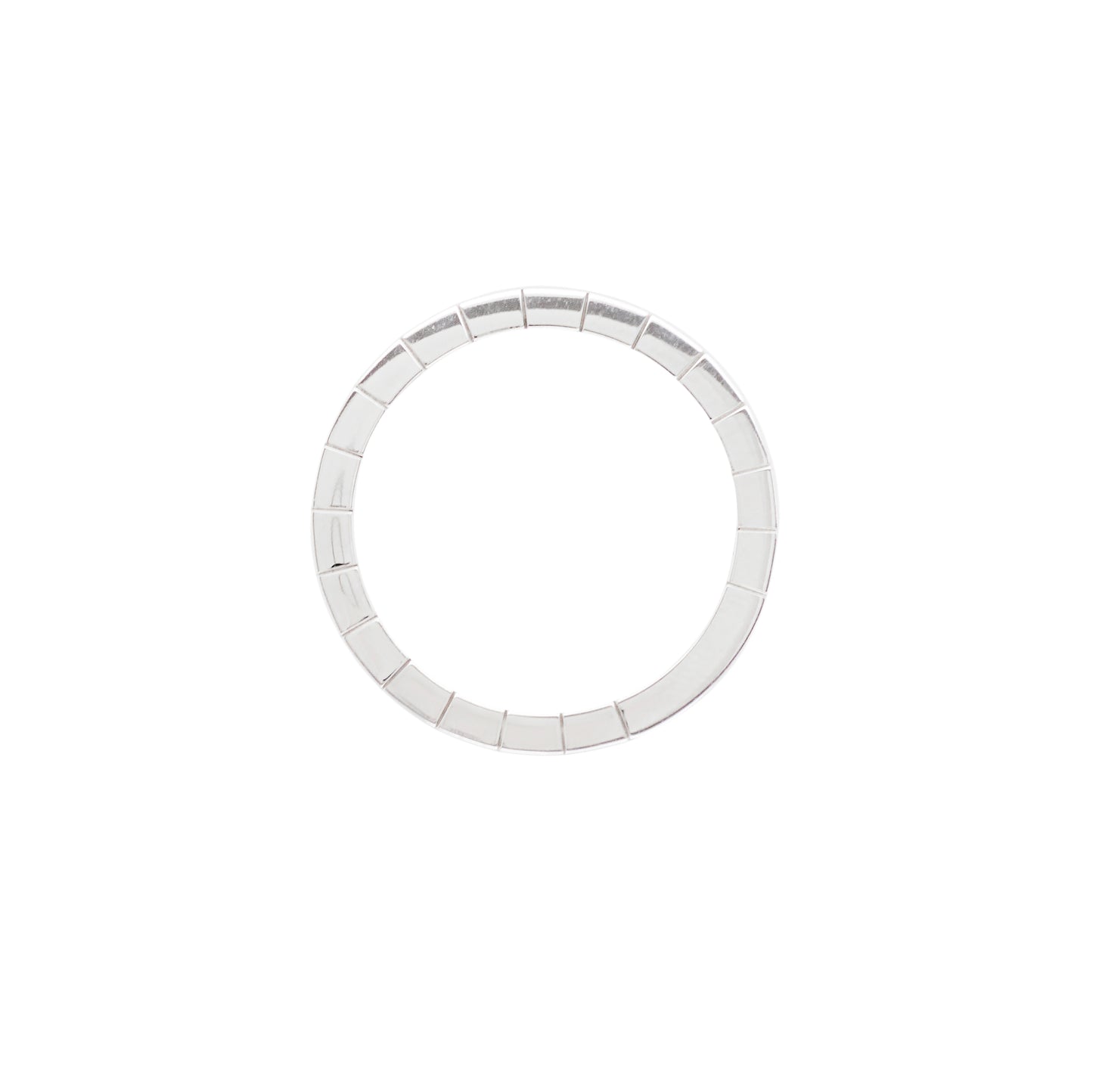 Cartier Lanières 18 Carat White Gold Wedding Band Ring