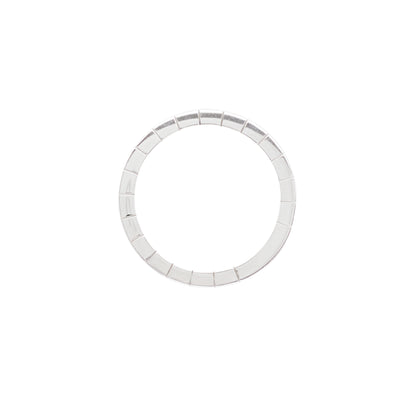 Cartier Lanières 18 Carat White Gold Wedding Band Ring