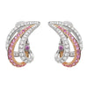 Pink Sapphire and Diamond 18ct White and Rose Gold Clip On Earrings
