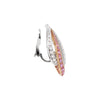 Pink Sapphire and Diamond 18ct White and Rose Gold Clip On Earrings