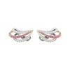 Pink Sapphire and Diamond 18ct White and Rose Gold Clip On Earrings