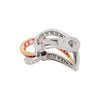 Pink Sapphire and Diamond 18ct White and Rose Gold Clip On Earrings