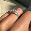 1.18ct Fancy Brown Round Brilliant Cut Diamond Platinum Engagement Ring
