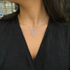 18 Carat White Gold Diamond Cascade Waterfall Necklace