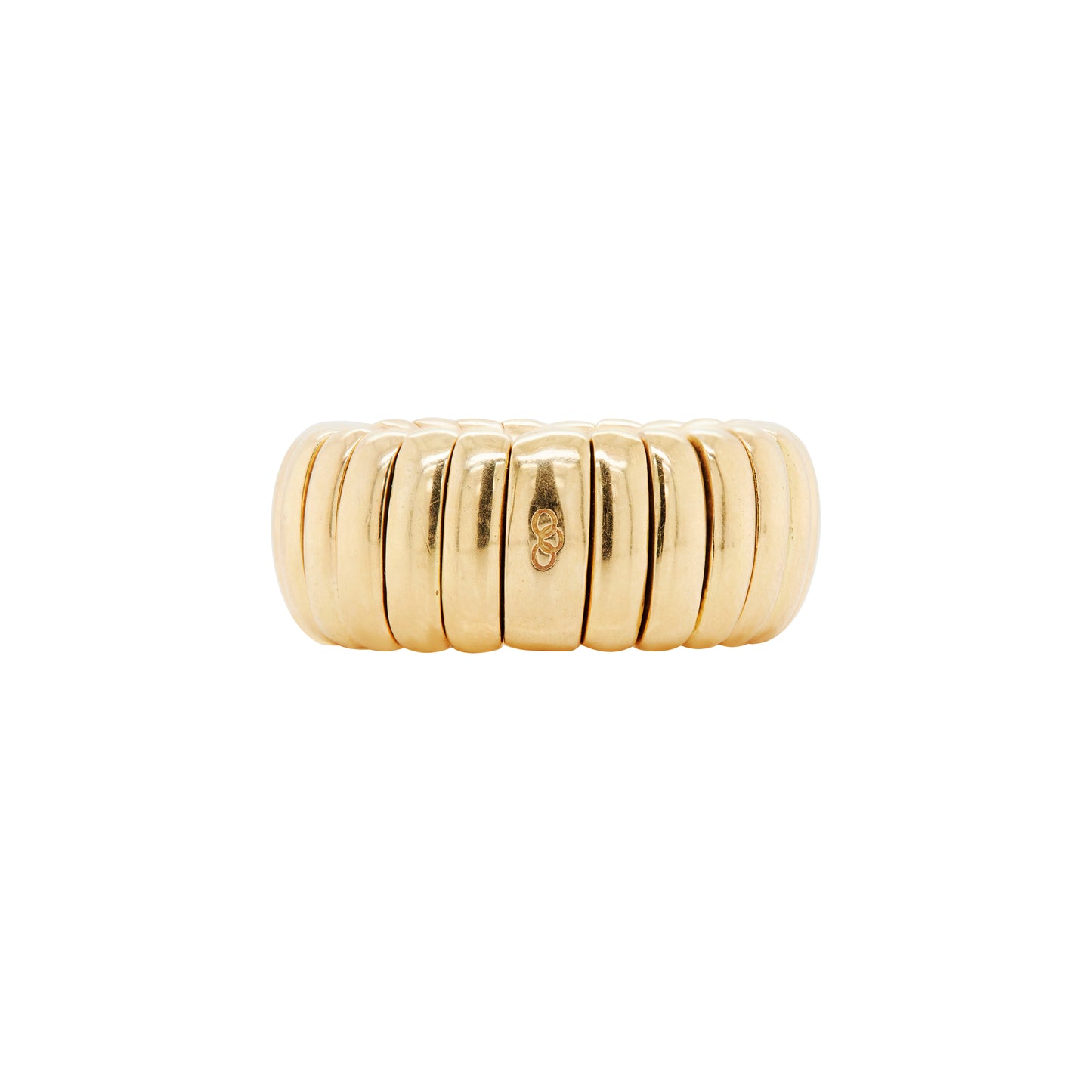 Links of London 18 Carat Yellow Gold Wide Flexi Band Dress Ring