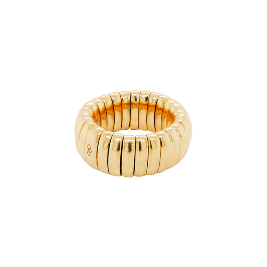 Links of London 18 Carat Yellow Gold Wide Flexi Band Dress Ring