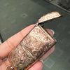 Antique Engraved Vesta Case &  Sovereign Coin Holder in 9 Carat Rose Gold, 1900